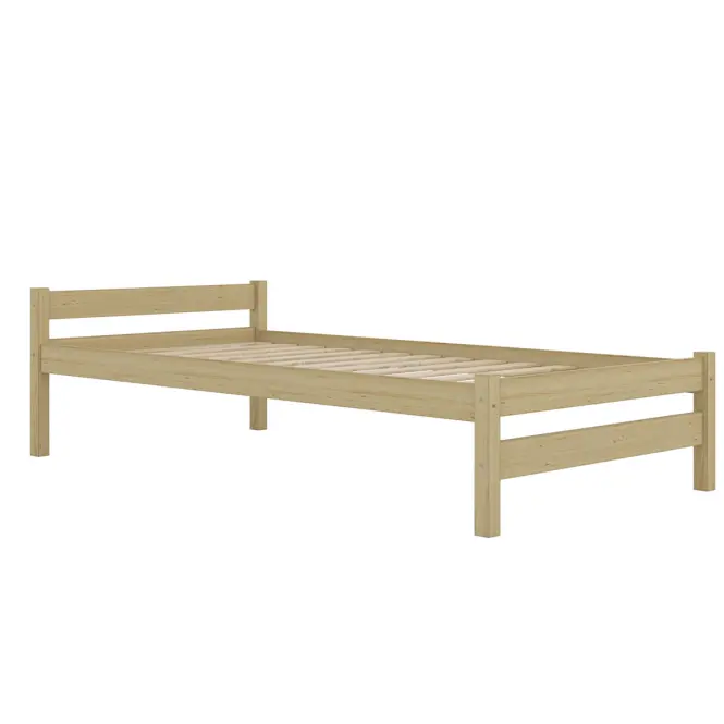 Posteľ Aleks 80x180 prírodná, nelakovaná