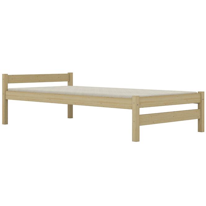 Posteľ Aleks 90x200 prírodná, nelakovaná