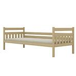 Posteľ Dawid štandard 90x180 prírodná, lakovaná