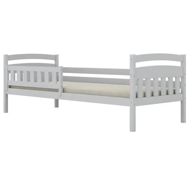 Posteľ Tosia štandard + zábrana 80x180 biela