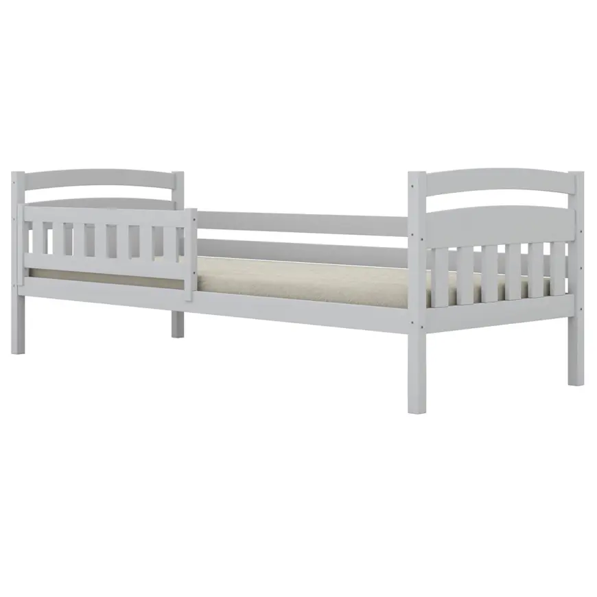 Posteľ Tosia štandard + zábrana 90x200 biela