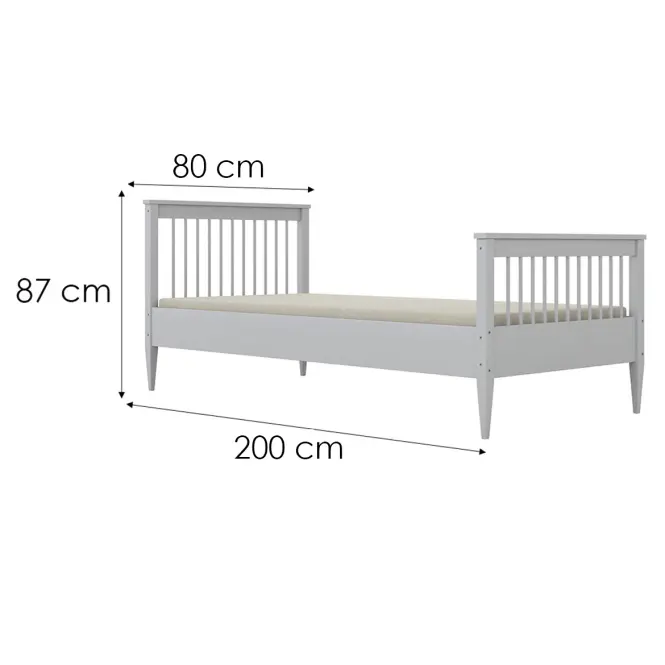Posteľ Emilia 80x200 biela