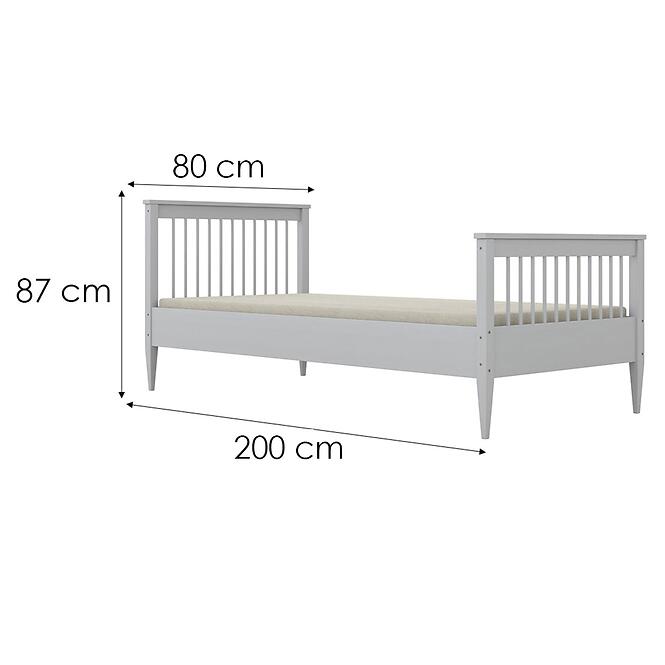 Posteľ Emilia 80x200 biela