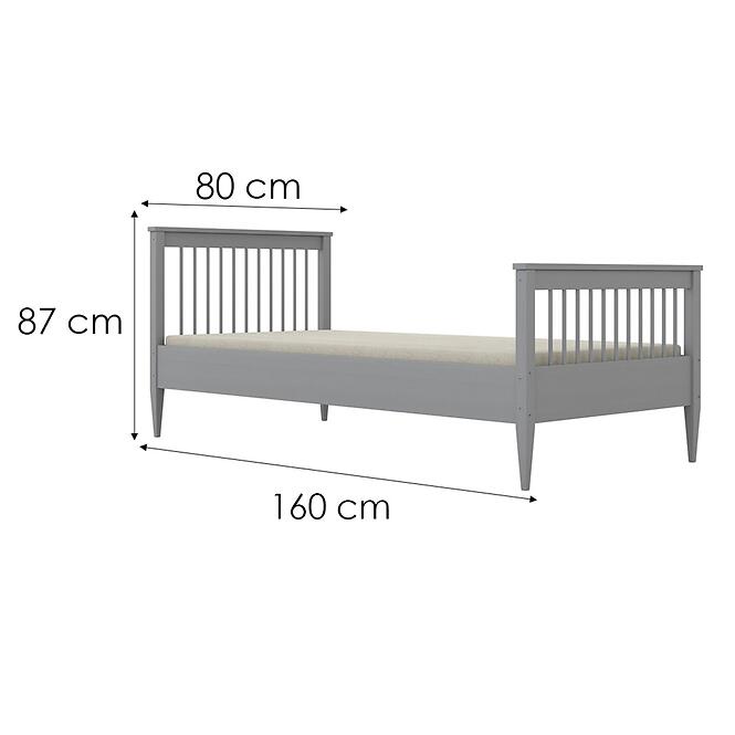 Posteľ Emilia 80x160 sivá
