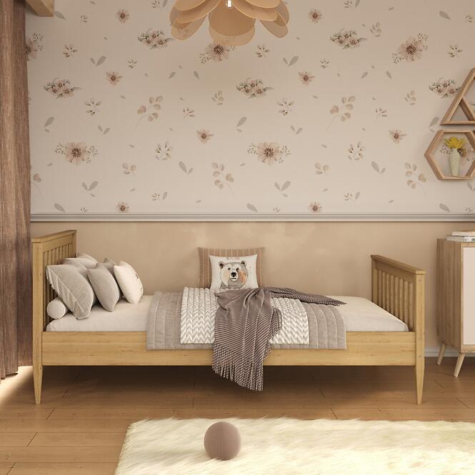 Posteľ Ignaś 80x200 prírodná, nelakovaná,6