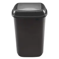 Odpadkový kôš Quatro 12 L strieborný 607-07 48PK