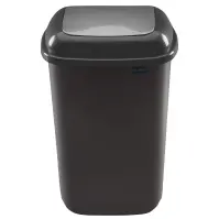 Odpadkový kôš Quatro 28L strieborný 610-07 48PK