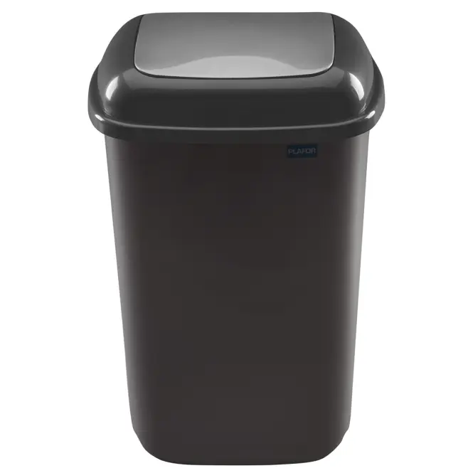 Odpadkový kôš Quatro 28L strieborný 610-07 48PK