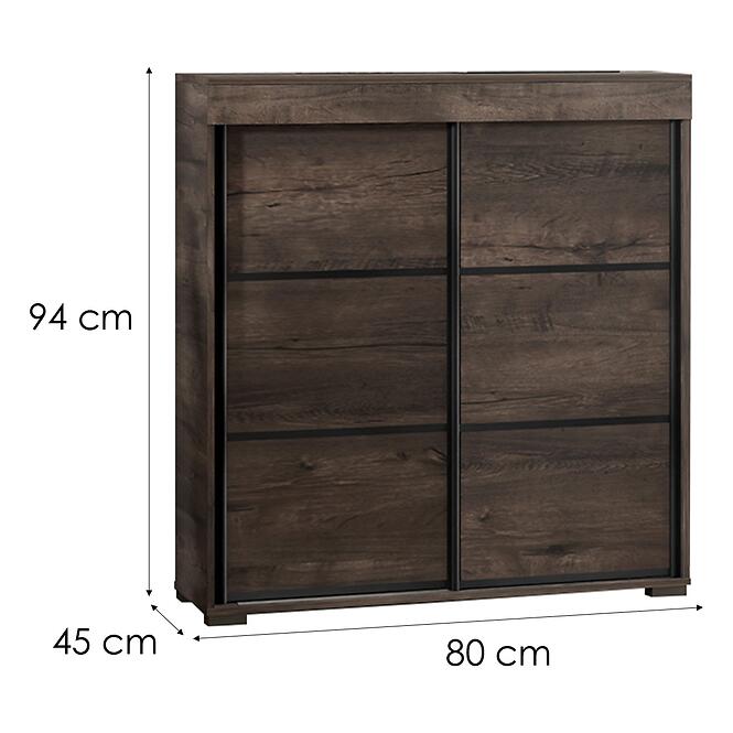 Komoda Tanger 80 Tmavý popol,2