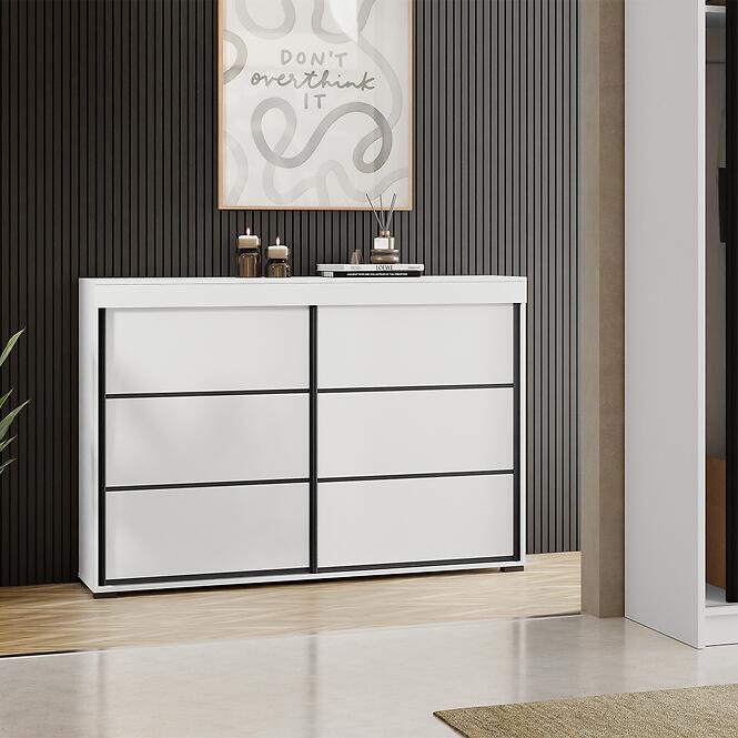 Komoda Tanger 120 Biela,4