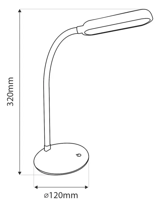 Stolová lampa TR-088M LED USB WHITE LB1