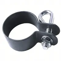 Koncová okrúhla objímka 42 mm Zn+RAL7016
