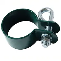 Koncová okrúhla objímka 42 mm Zn+RAL6005