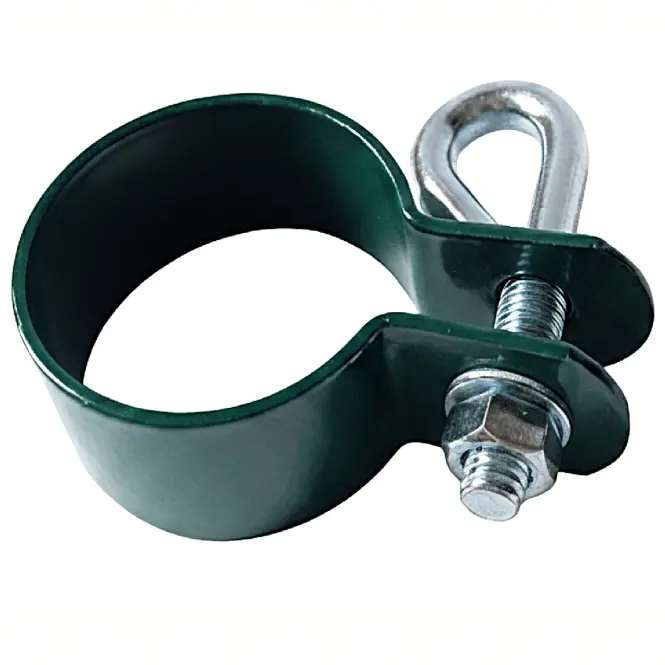 Koncová okrúhla objímka 42 mm Zn+RAL6005