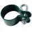 Svorka okrúhle pozinkované RAL 6005 konečný 42 mm