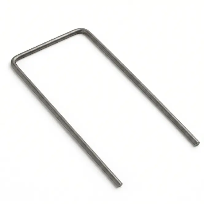 Kovové kolíky čierne  typ U 7x15 cm 50 ks