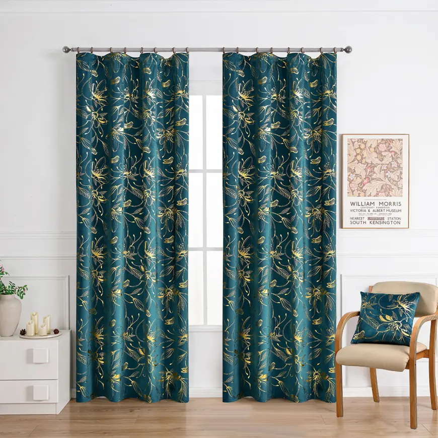 Záves na páske INESS 2504-4/210GSM 140x250 tyrkysový