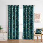 Záves na priechodkách INESS 2504-4/210GSM 140x250 tyrkysový