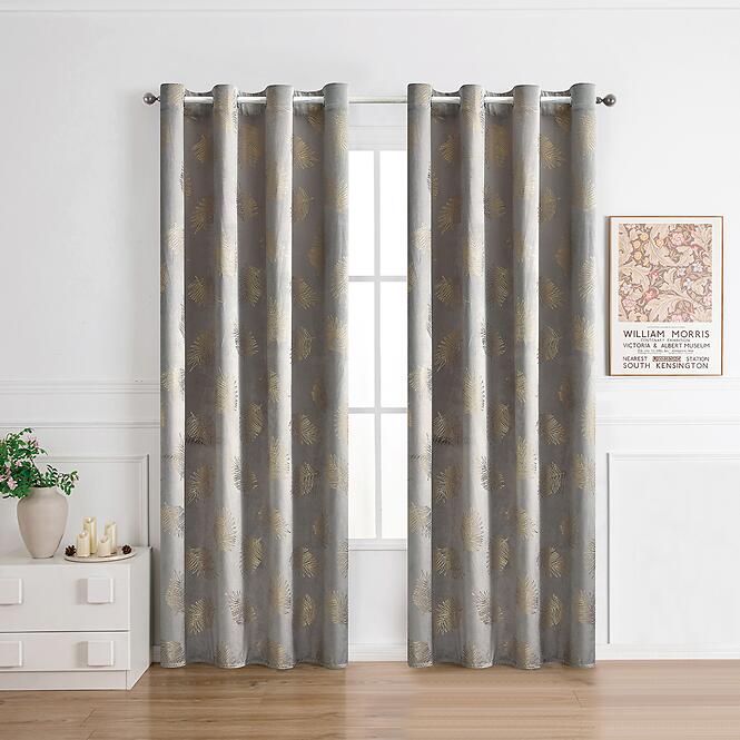 Záves na priechodkách MARMA 2504-2/210GSM 140x250 sivý