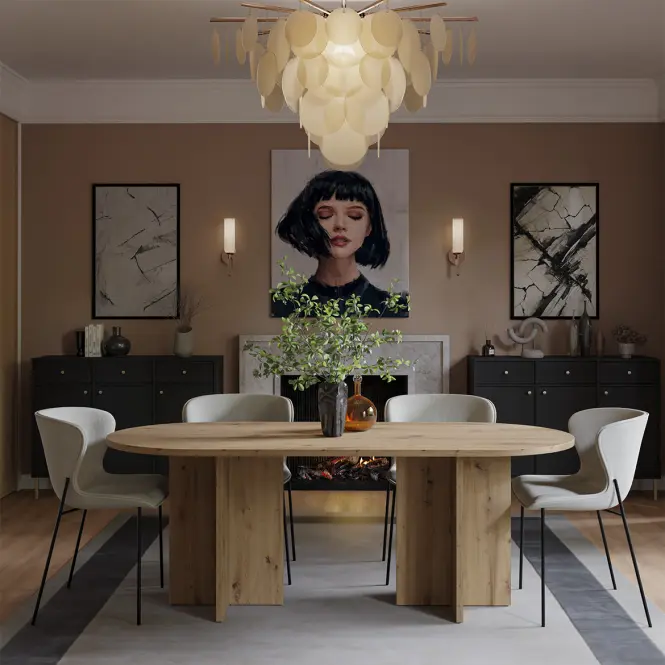 Stôl Loen 204x90 Dub Artisan,10