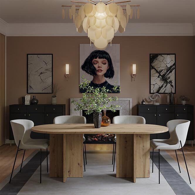 Stôl Loen 204x90 Dub Artisan,10