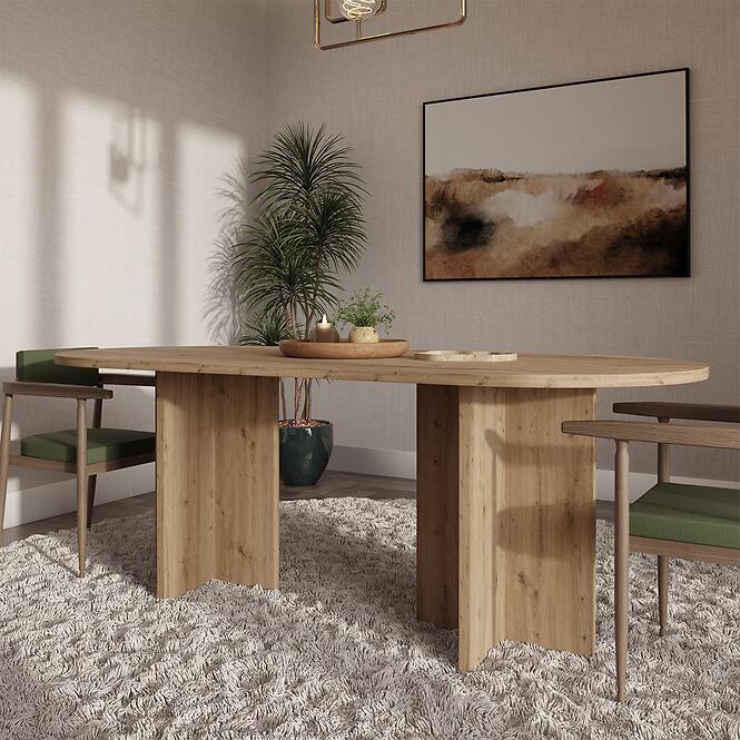 Stôl Loen 204x90 Dub Artisan,6
