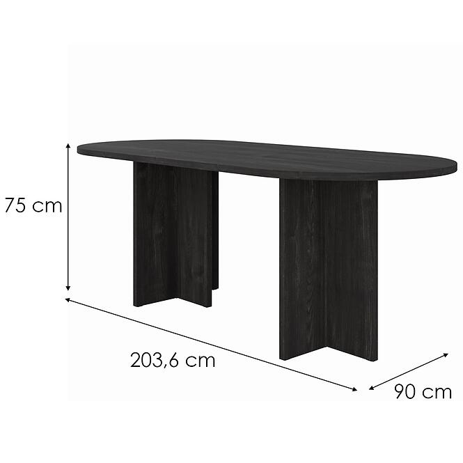 Stôl Loen 204x90 Popol Portland,2