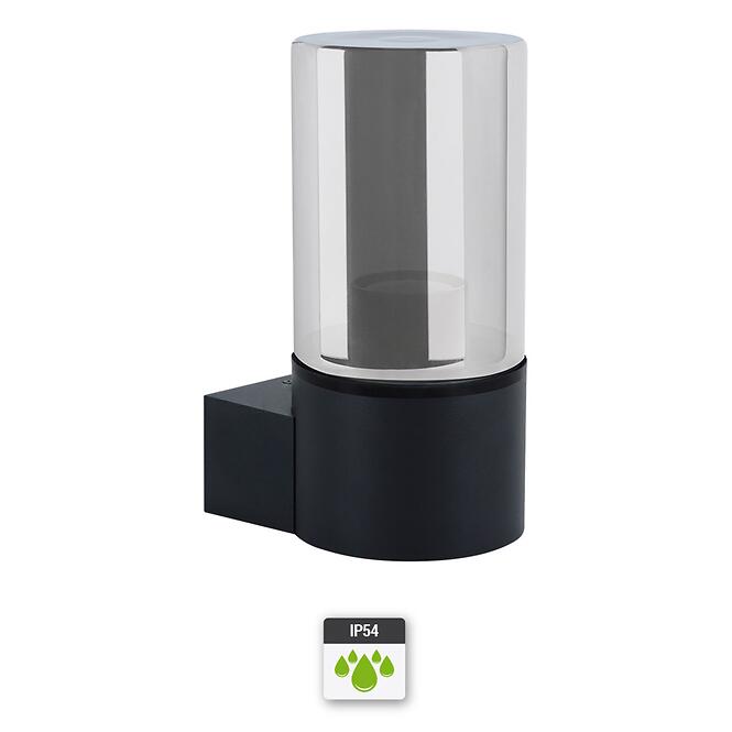 Záhradná lampa Beryl 04598 E27 C BLA