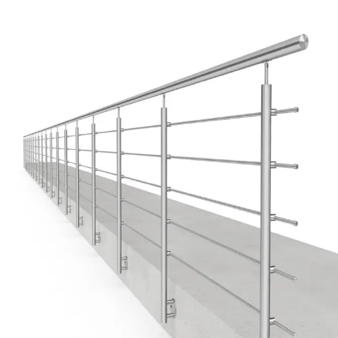 Stĺpik 1133mm 5xfi12 bočné uchytenie balkón 42,4mm,2
