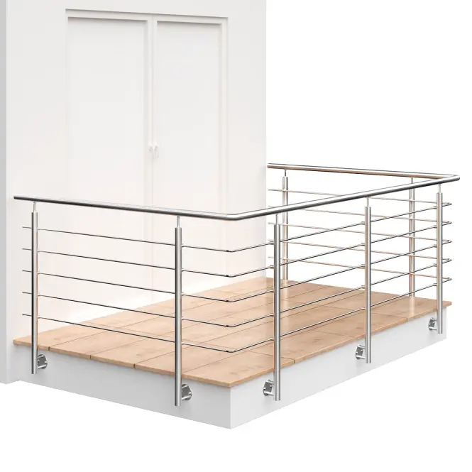 Stĺpik 1133mm 5xfi12 bočné uchytenie balkón 42,4mm