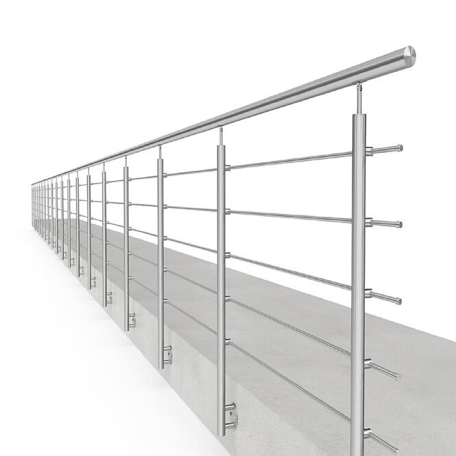 Stĺpik 1233mm 5xfi12 bočné uchytenie na schody 42,4mm,2