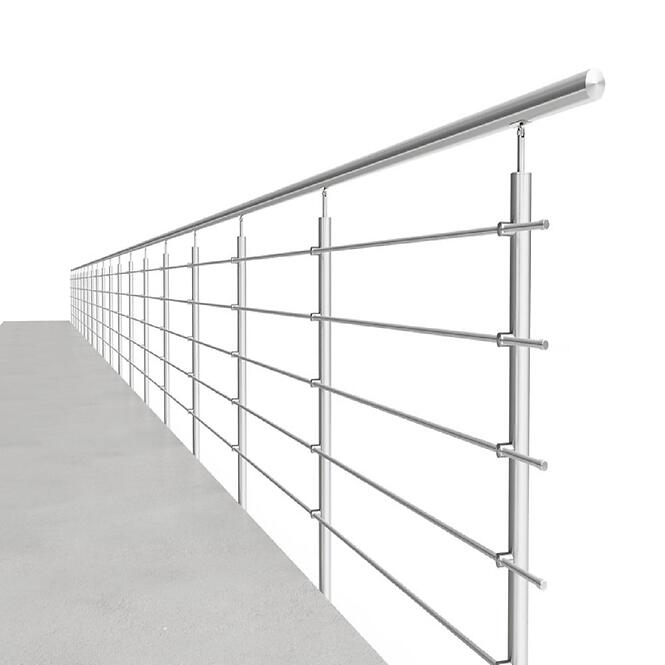 Stĺpik 1233mm 5xfi12 bočné uchytenie na schody 42,4mm