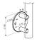 Stĺpik 1233mm 5xfi12 bočné uchytenie na schody 42,4mm,5