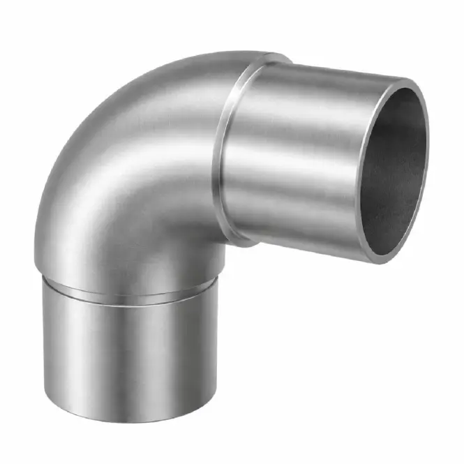 Koleno regulovateľné 1x42.4 mm + 5x12mm nehrdz. oceľ,3