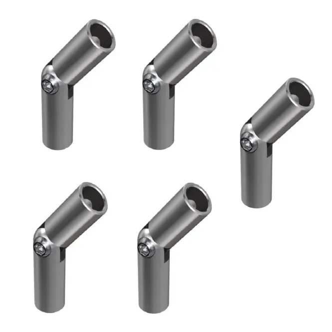 Koleno regulovateľné 5x12mm nehrdz. oceľ