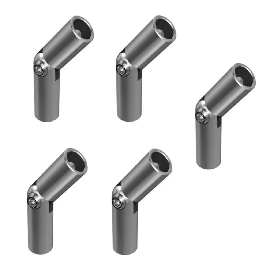 Koleno regulovateľné 5x12mm nehrdz. oceľ