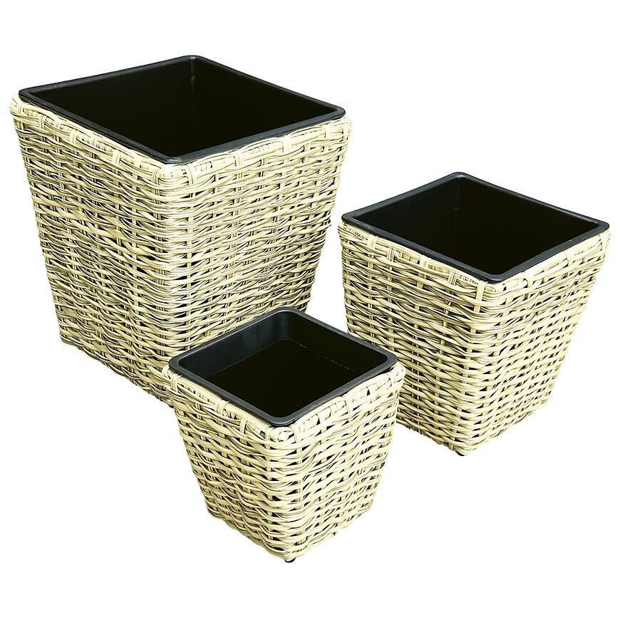 Prútený kvetináč 20.5x20.5x22