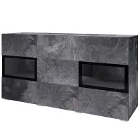 Komoda Baros 26  2d3d Tmavý betón