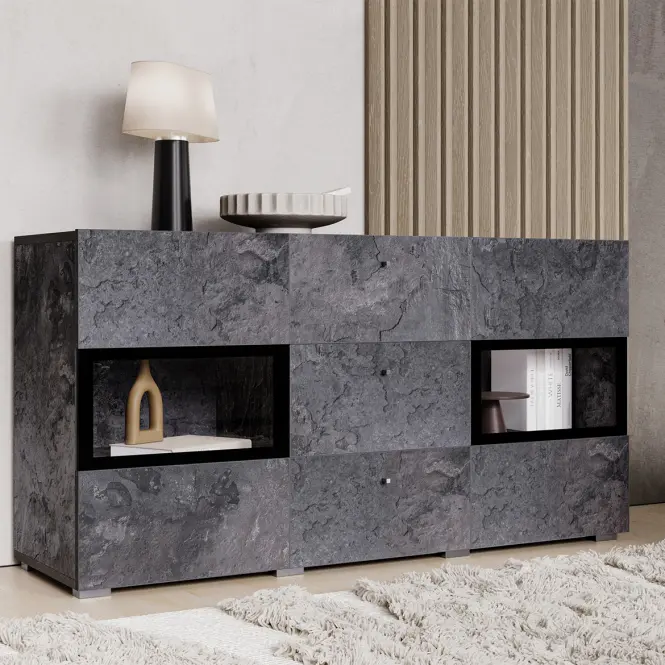 Komoda Baros 26  2d3d Tmavý betón,6