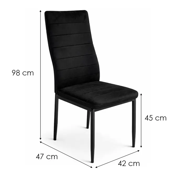 Stolička W-172 Čierna
