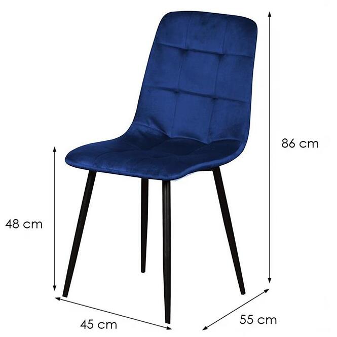 Stolička W168 Tmavomodrá