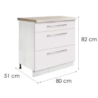 Kuchynská skrinka Creativa 22D biela