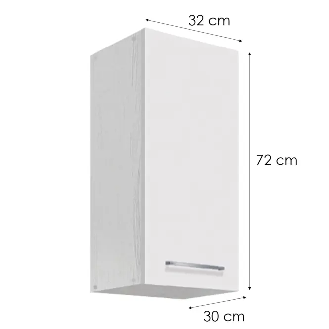 Kuchynská skrinka Creativa 30G biela,2