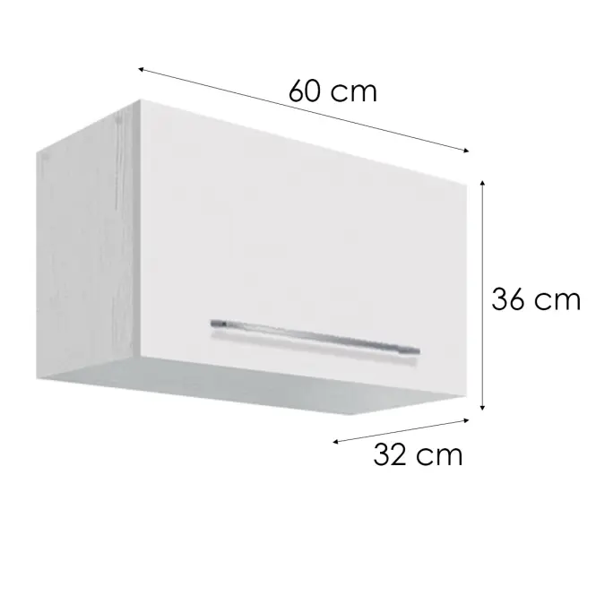 Kuchynská skrinka Creativa 36G biela,2