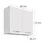Kuchynská skrinka Creativa 43G biela,2