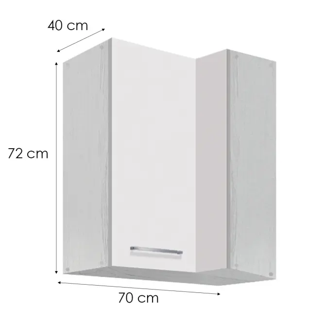 Kuchynská skrinka Creativa 45G biela,2