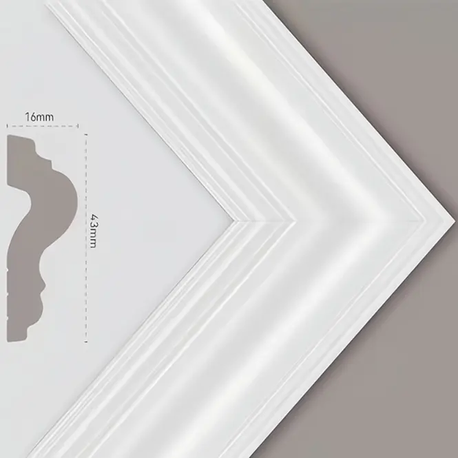 Dekoratívny rám JX60 Pure White 60x120 cm