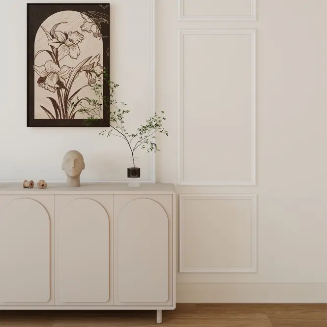 Dekoratívny rám JX60 Pure White 60x120 cm,4