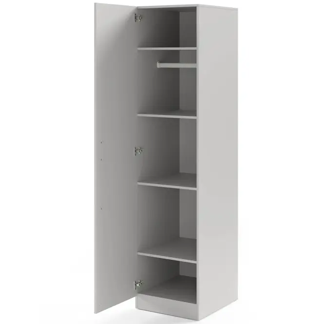 Skriňa Braga 5 (L/P) platinovo sivá