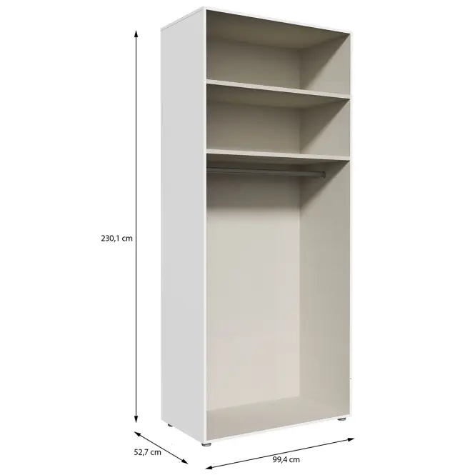 Korpus Skrine Moduklix 99,4x230,1 Biely